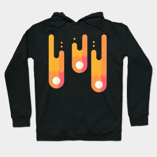 meteorite rain icon sticker Hoodie